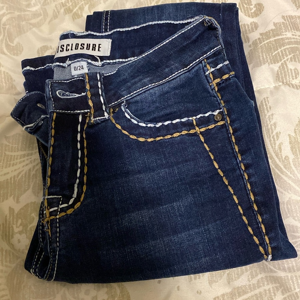 Boot cut jeans dark wash